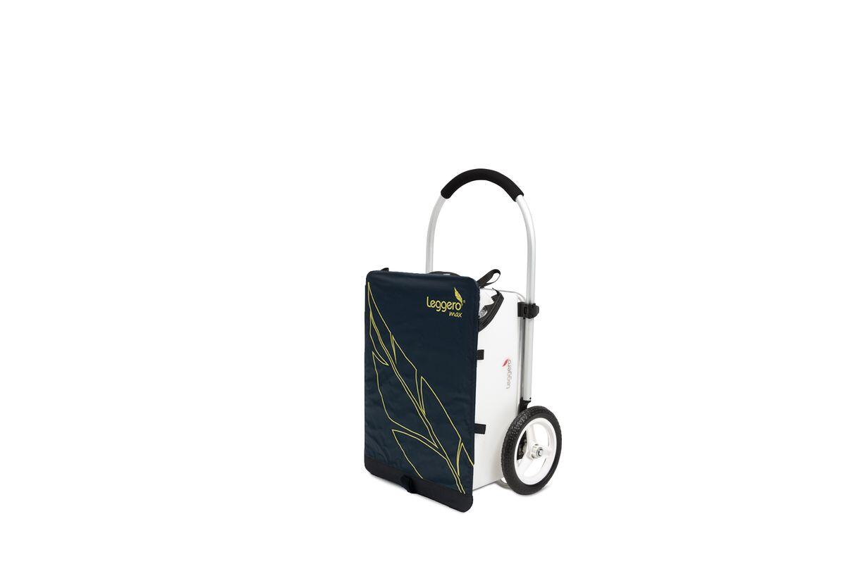 LEGGERO Leggero Fahrradanhänger Trolley Max - Einkaufswagen marine/gelb leuchtend