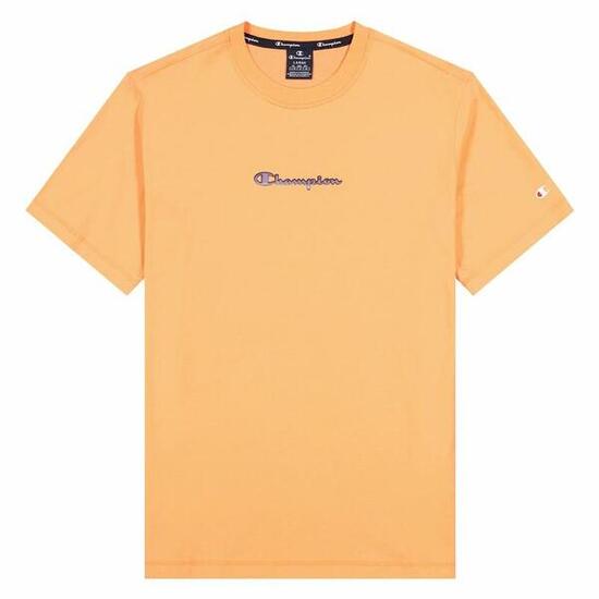 T shirt à manches courtes Champion Crewneck M Orange