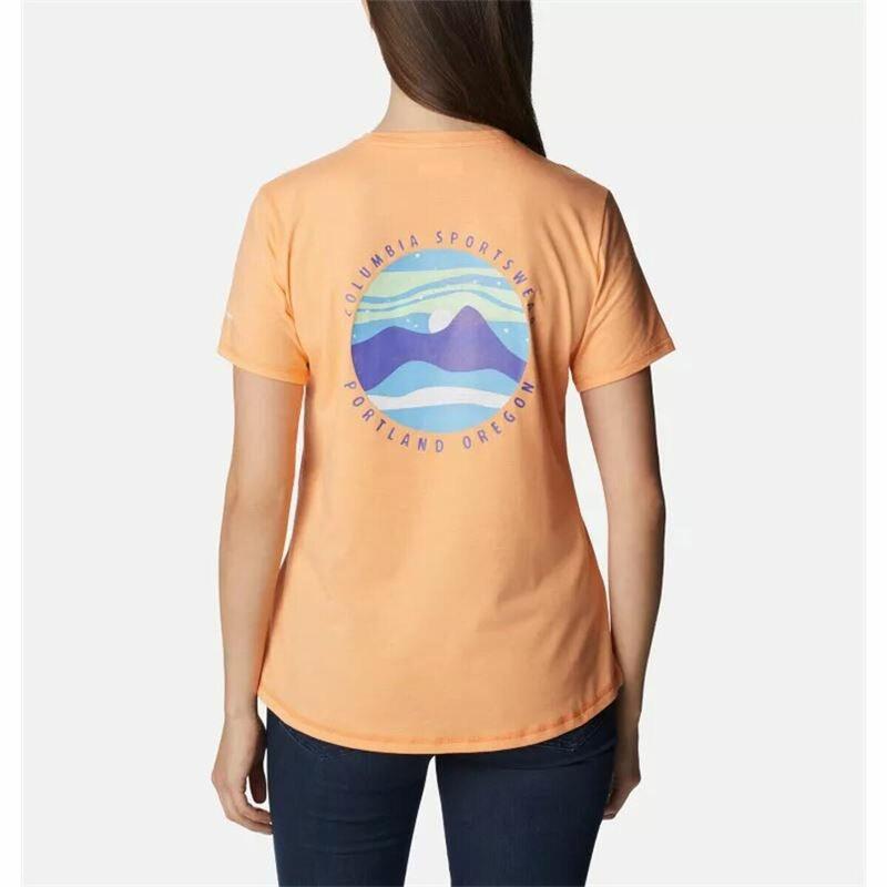 Camiseta Deportiva de Manga Corta Columbia Sun Trek™ Salmón