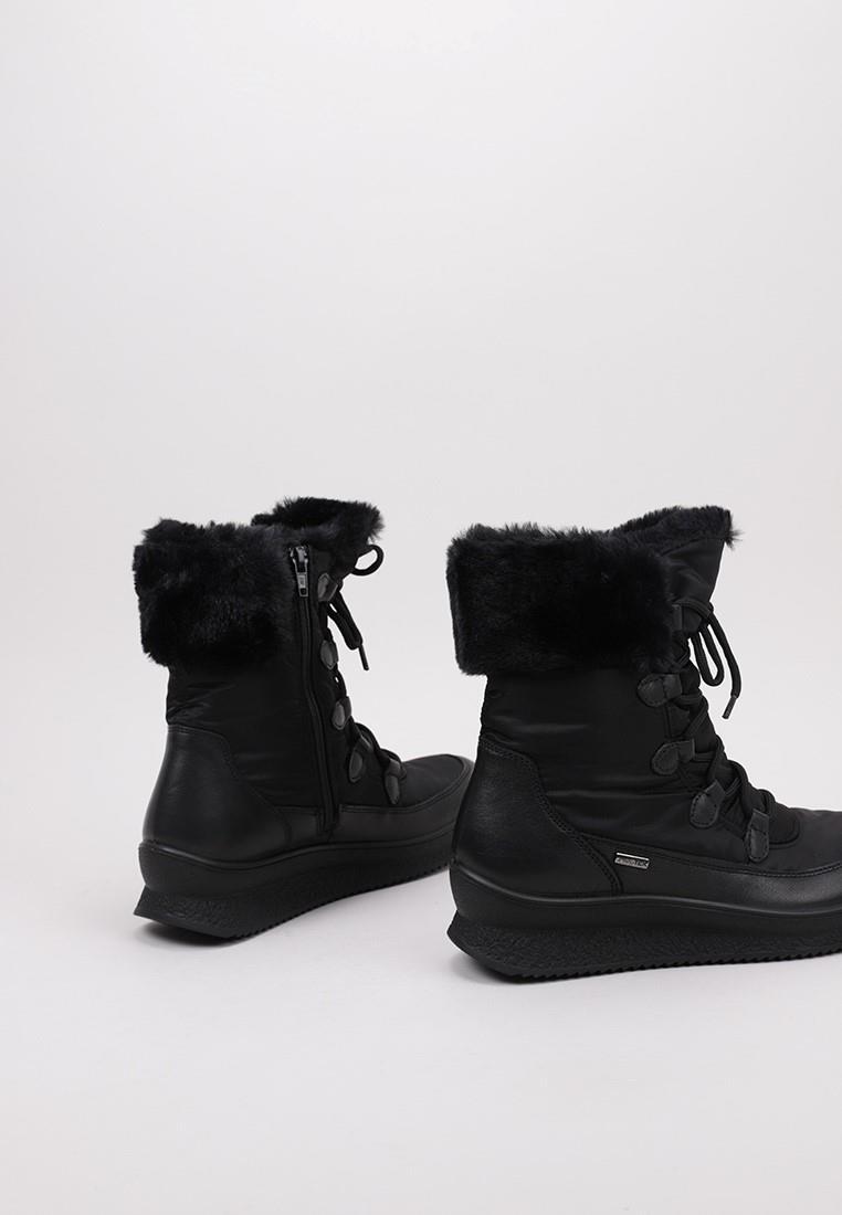 Bottes femme Imac 456828 cuir/textile imperméable 4/5