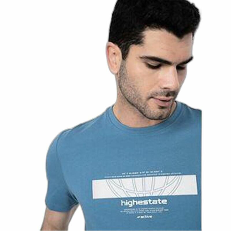 Camiseta de Manga Corta Hombre 4F M304 Azul