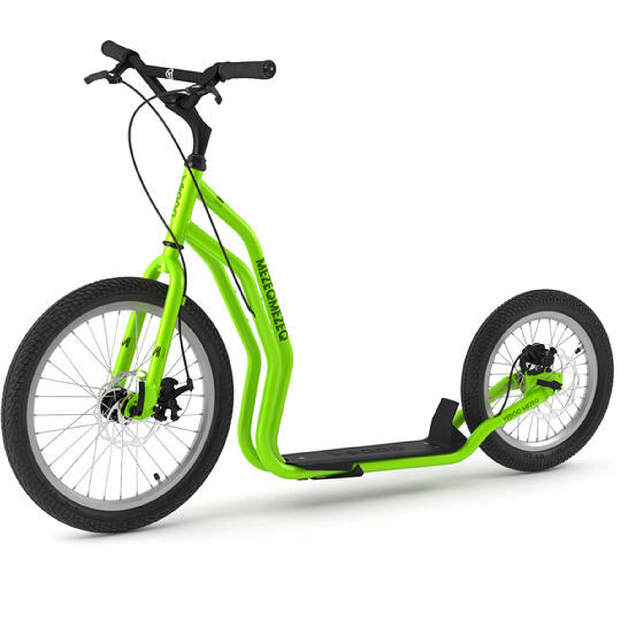 Scooter con pneumatici gonfiabili Mezeq RunRun Verde