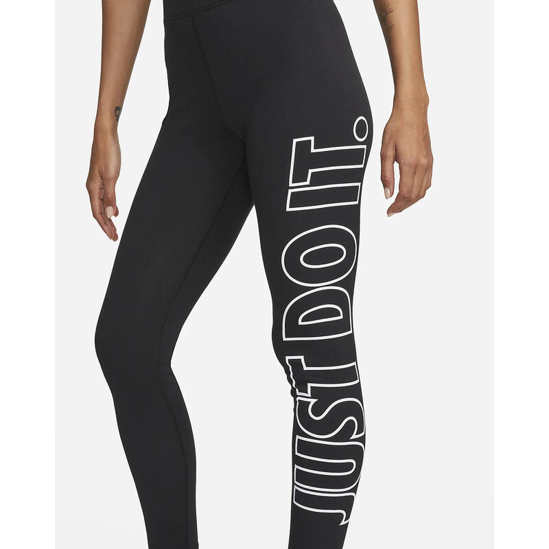 Leggings Nike Sportswear Classics Graphic High-Waisted, Noir, Femmes