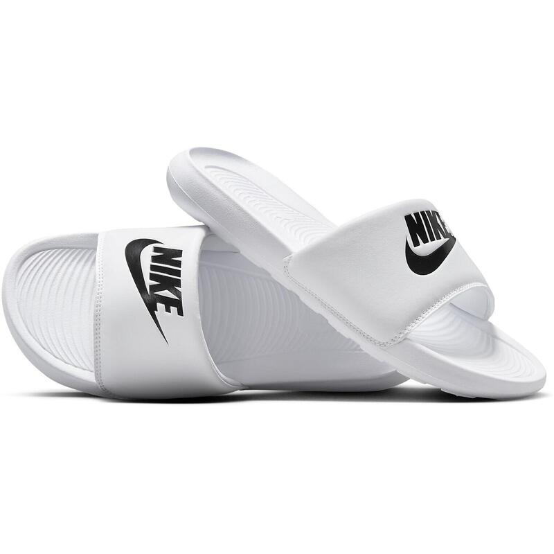 Slapi femei Nike Victori One, Alb