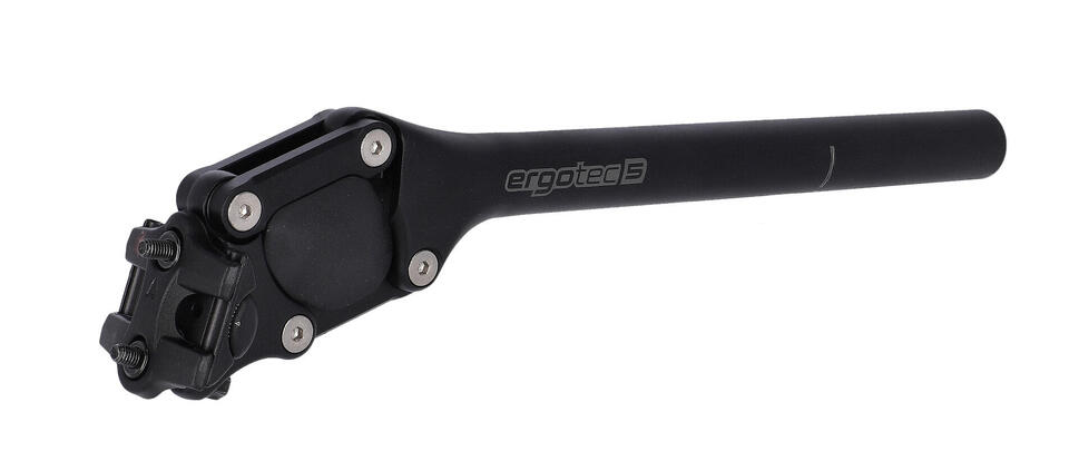 ERGOTEC Sztyca amortyzowana PM-705N z równoległobokiem, Ø31,6, 350 mm
