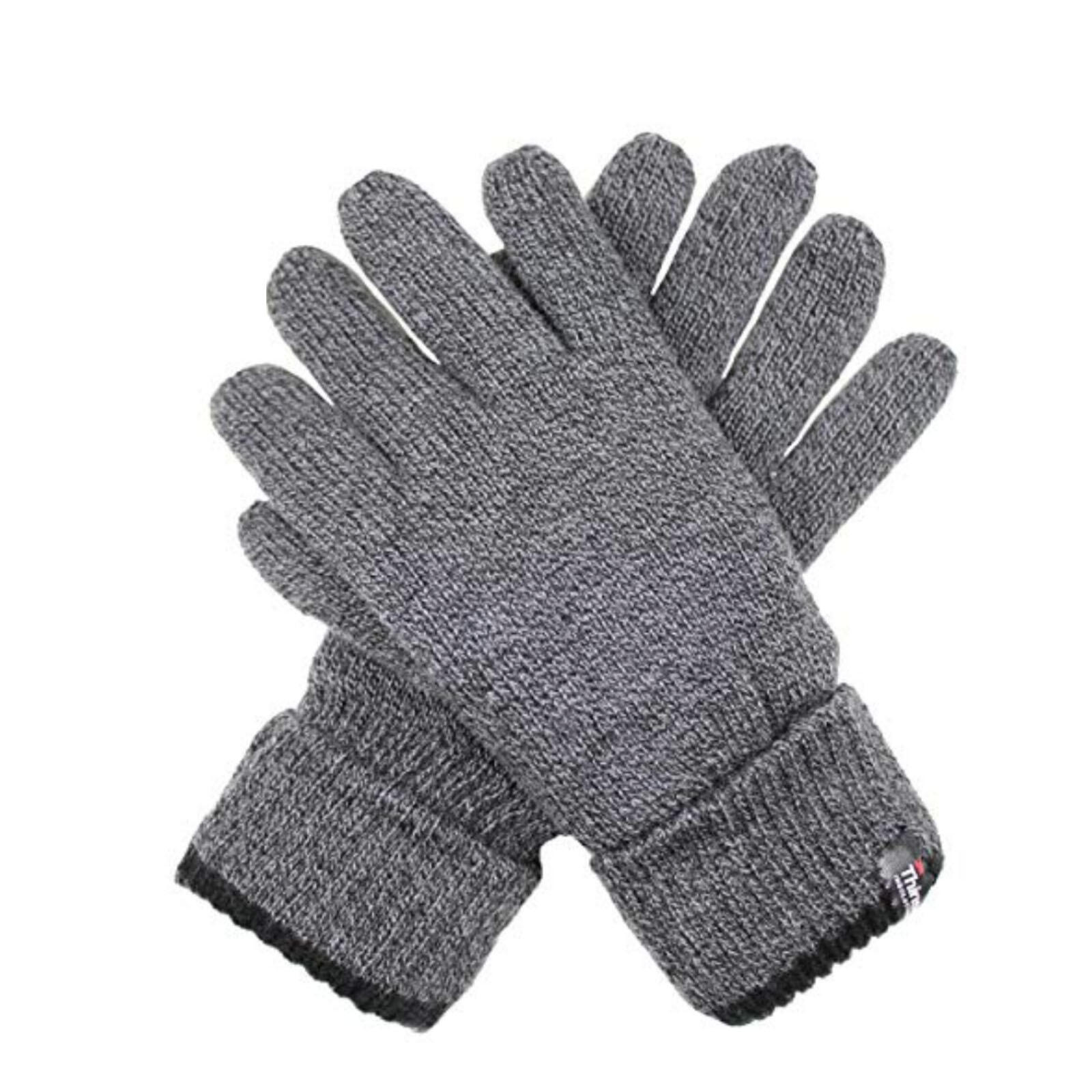 Dents Mens Full Finger 3M Thinsulate Knit Gloves w Cuff Thermal Insulation