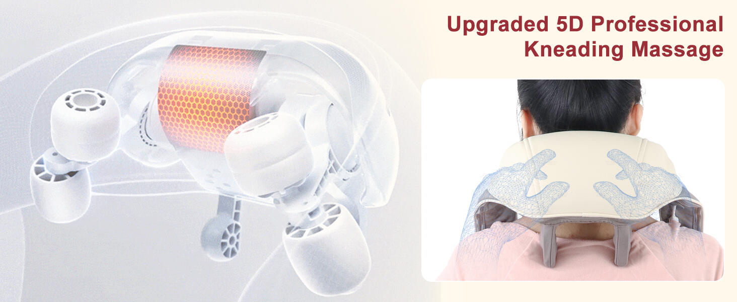 Mini Rechargeable Neck Massager - White Mini Rechargeable Neck Massager - White