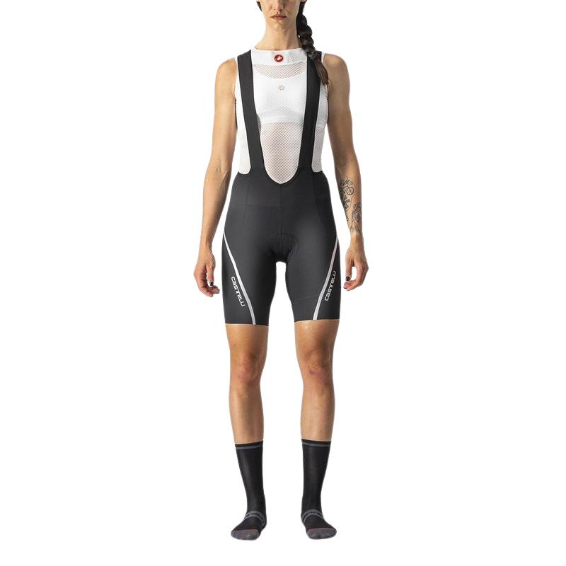 Castelli Velocissima 3 Womens Bib Shorts Black/Silver