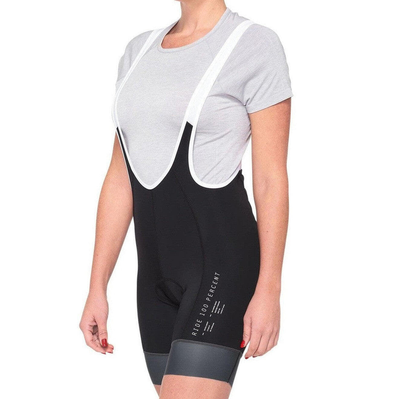 100 Percent EXCEEDA Women's Bib Black/Charcoal