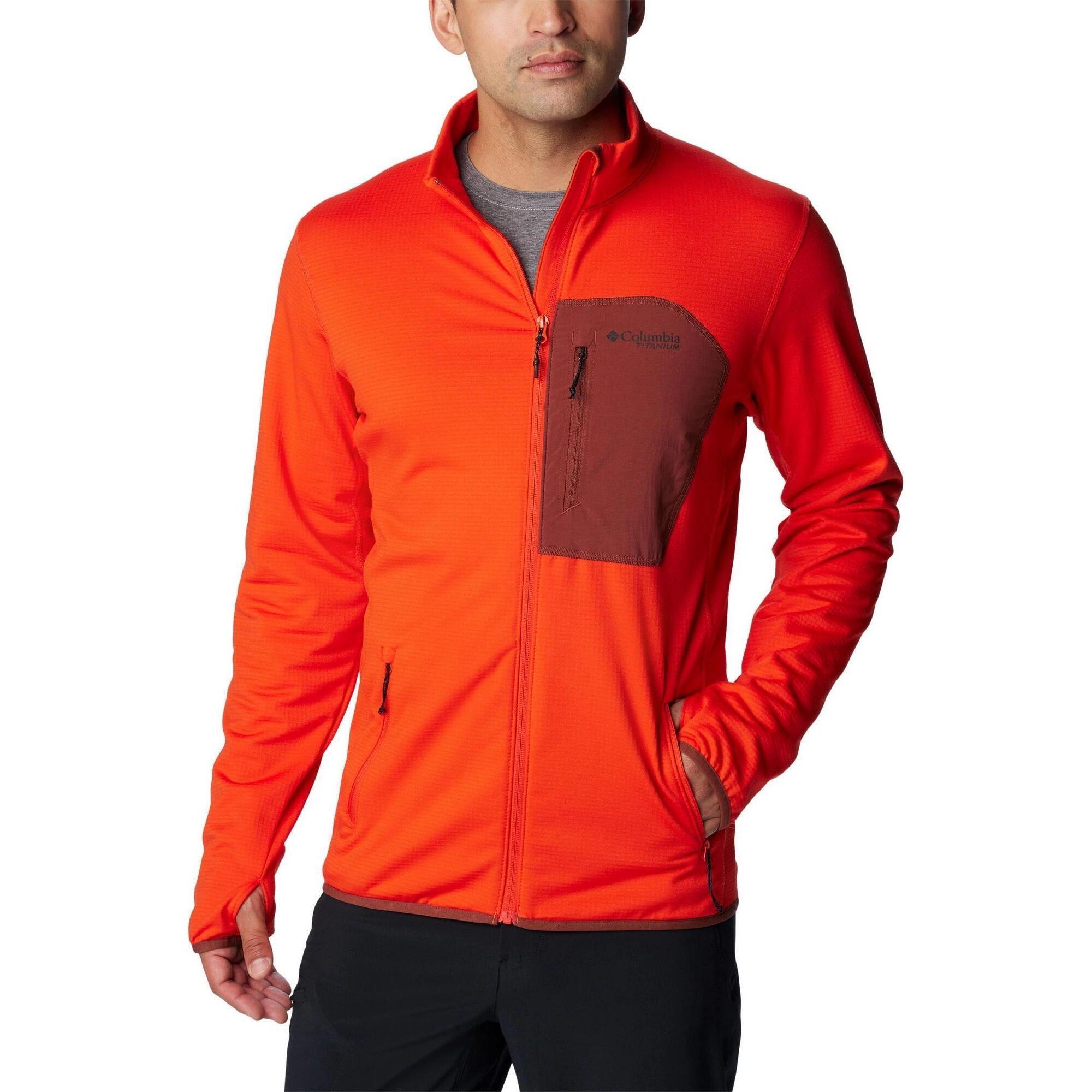 Columbia - Pull-over Hommes Triple Canyon Grid - Polaire - Jaune|orange - 42 M/l - Decathlon