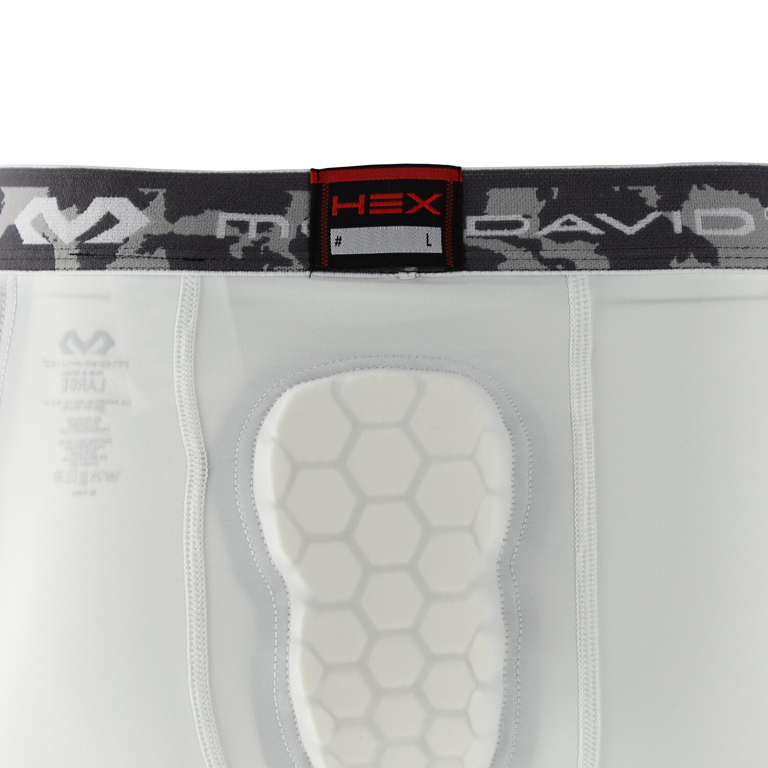 McDavid Uomo - Gamba a compressione 3/4 Hex Thudd 5-Pad 3/5