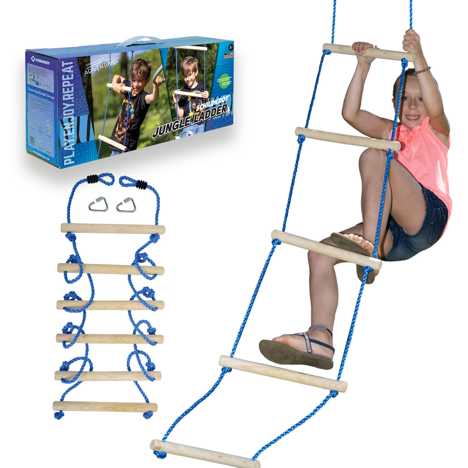 Jungle ladder" touwklimladder Schildkröt 1/5