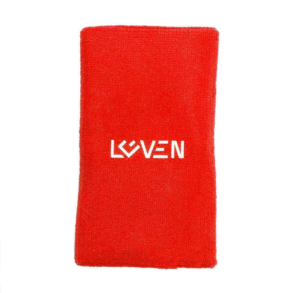 Loven Wristband 8×10 cm Red Polyester Sweatband