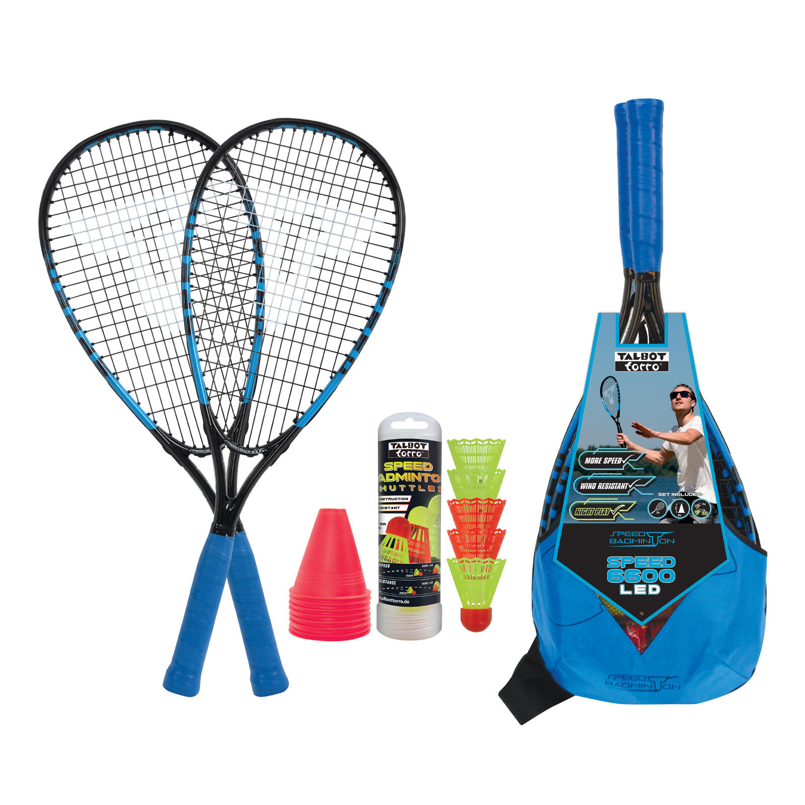 TALBOT TORRO Speed badmintonový set Speed 6600 LED