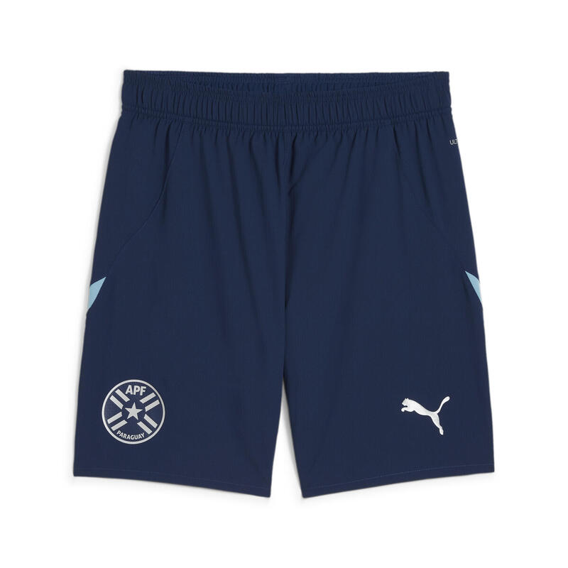 Paraguay voetbalshort voor heren PUMA Persian Blue Dusty Aqua