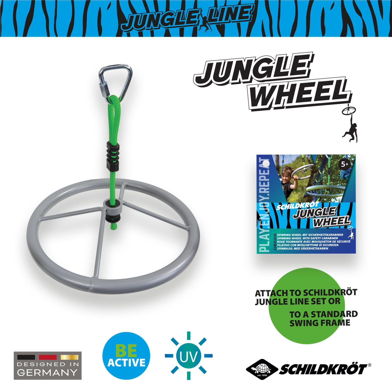 Schildkröt "Jungle wiel" klimmend spinnewiel 2/6
