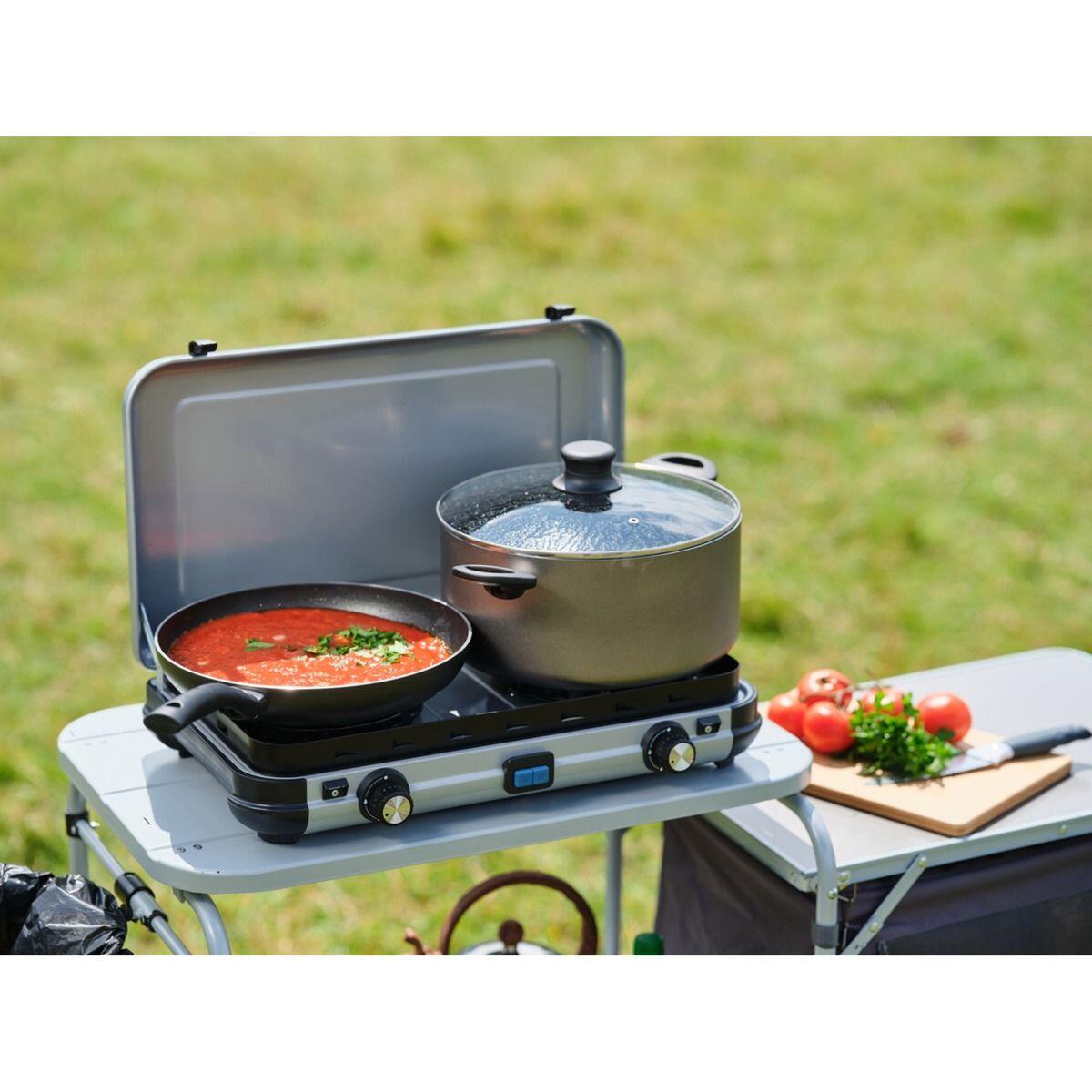 Cucina da campeggio 2 Maxi CV" riscaldatore da tavolo a gas Campingaz 5/7