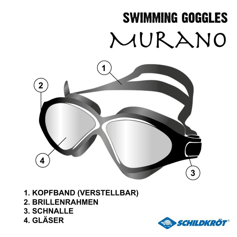 Schwimmbrille "Murano" Erwachsene Schildkröt