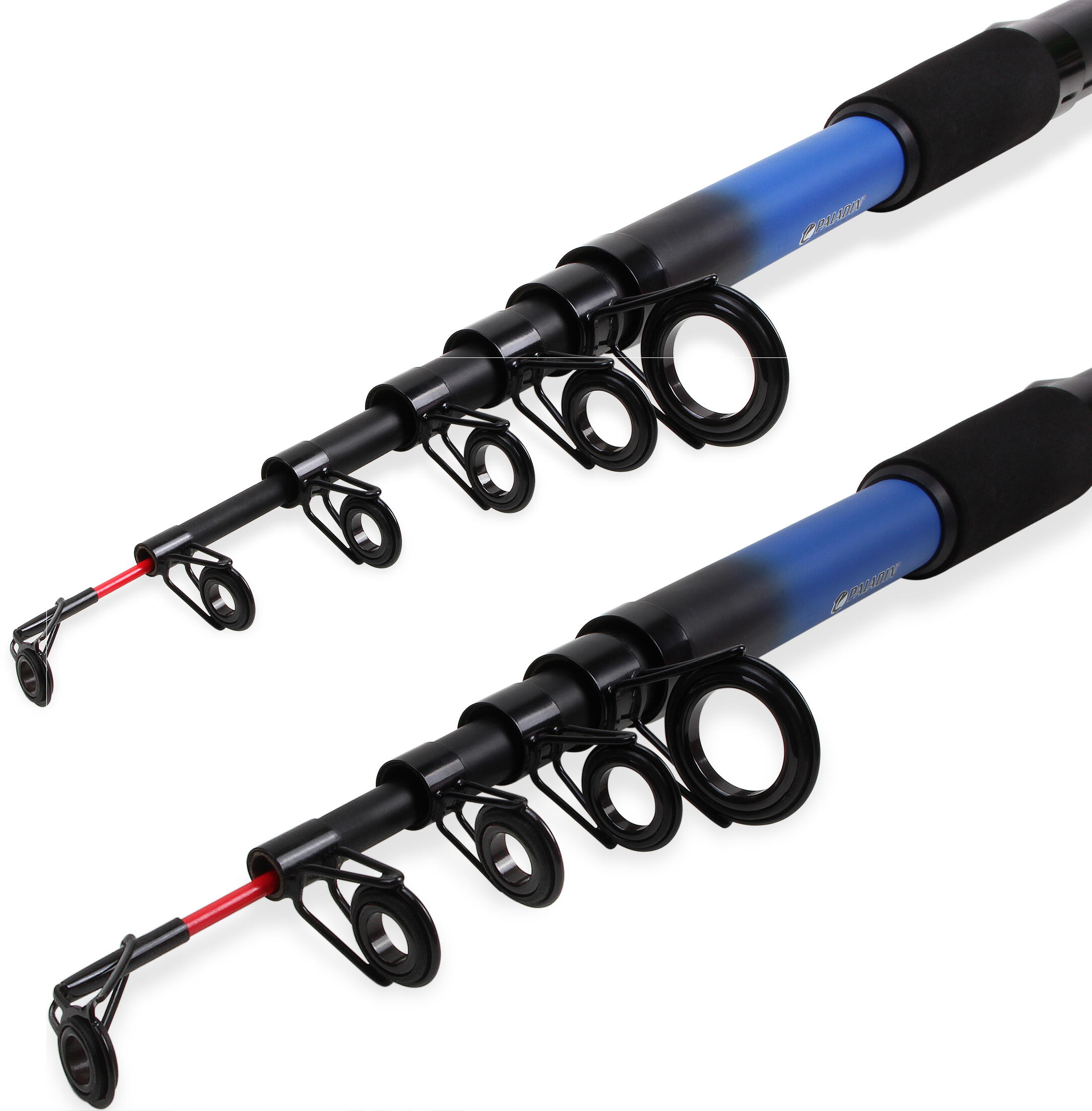 2er Set Allround Teleskop Angelruten mit EVA-Griff, Lnge: 270 cm + 300 cm