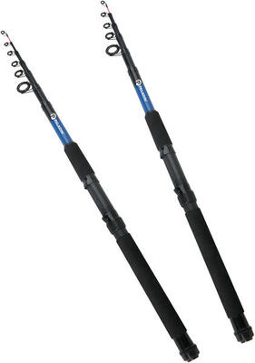 2er Set Allround Teleskop Angelruten mit EVA-Griff. Länge: 270 cm + 300 cm