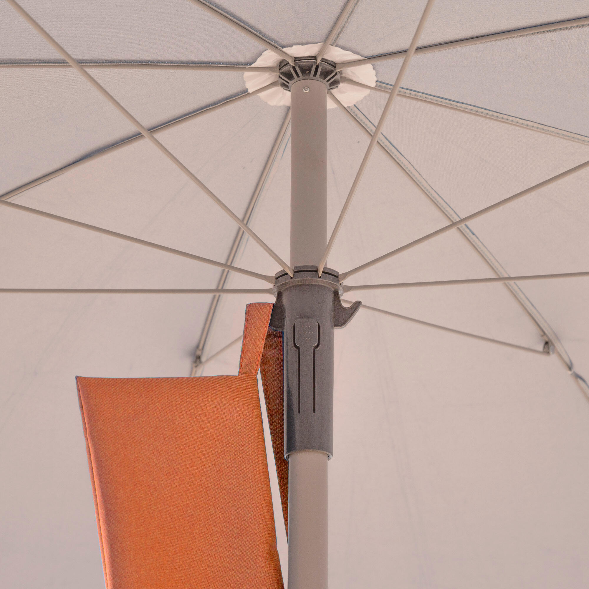 Aktive Grand parasol inclinable orange 220 cm UV50 6/7