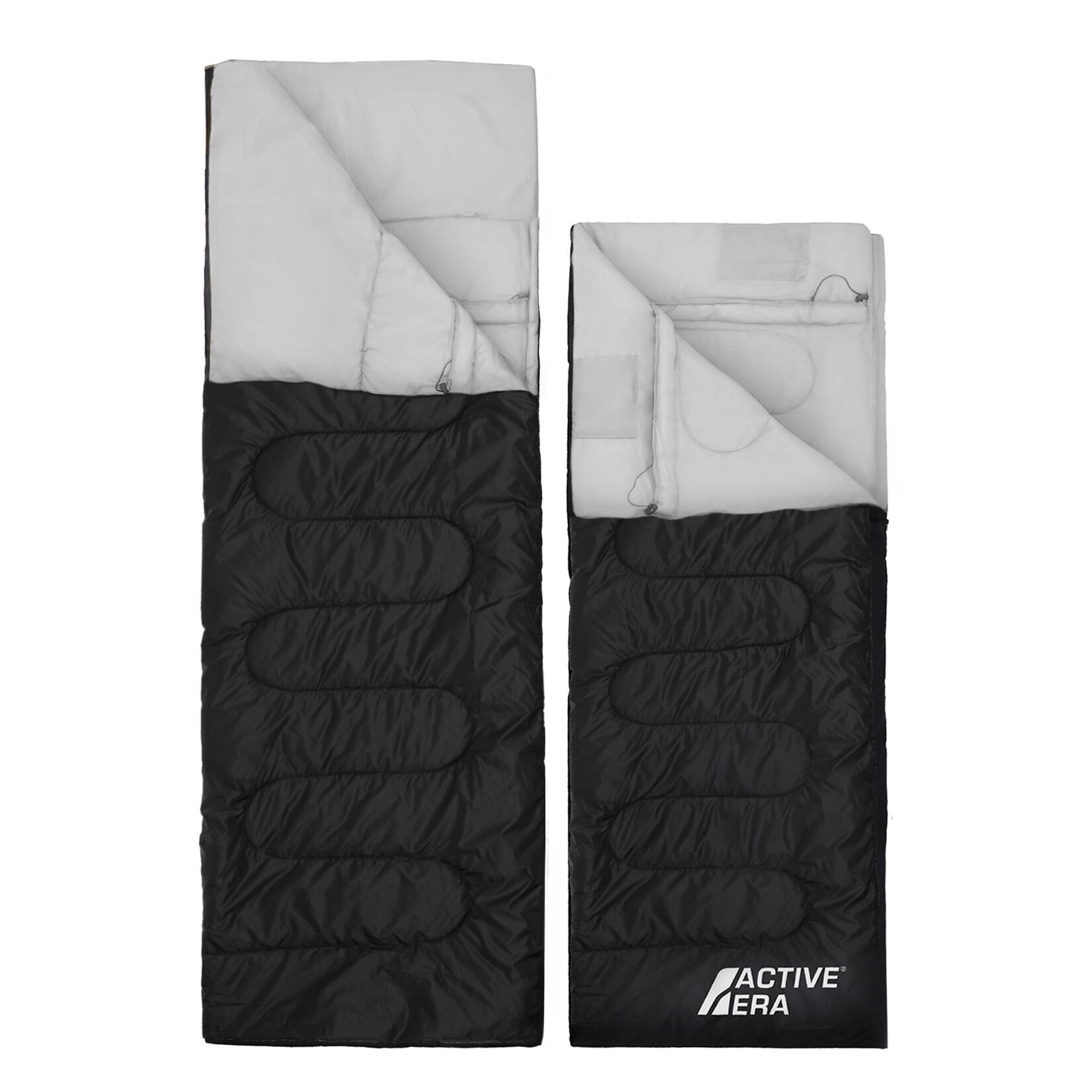 Double Sleeping Bag - 3 Seasons - Black 3/7
