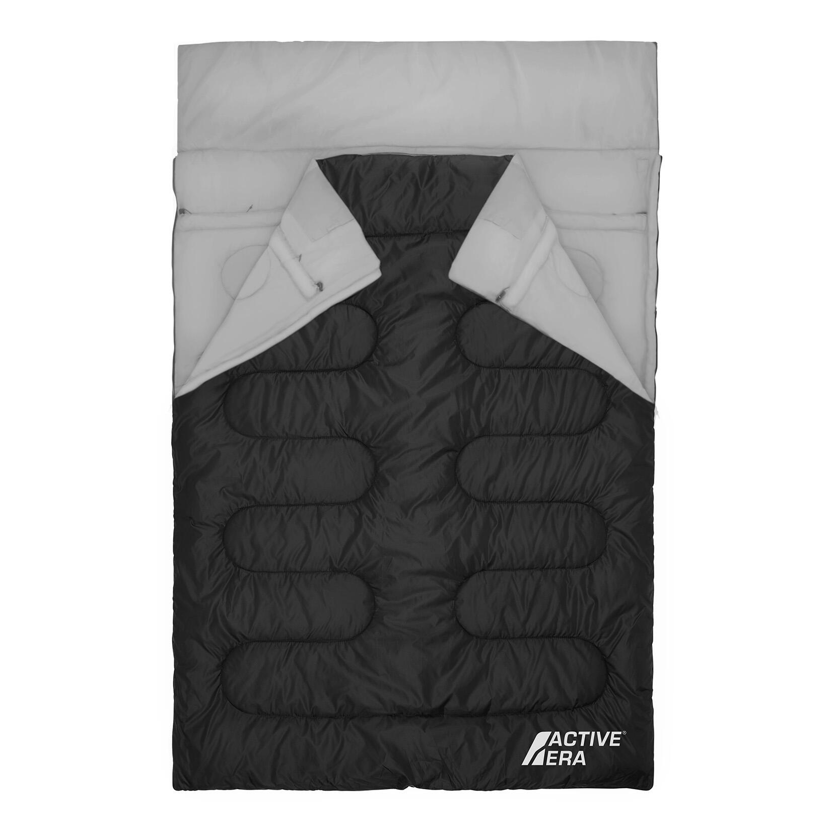 ACTIVE ERA Double Sleeping Bag - 3 Seasons - Black