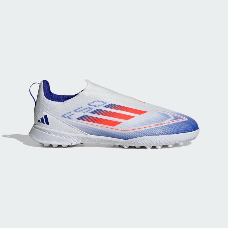 Scarpe da calcio F50 League Laceless Turf Kids