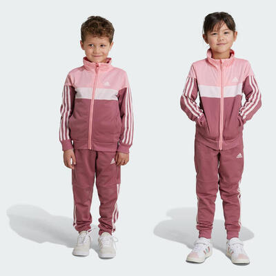 Tiberio 3-stripes colorblock shiny trainingspak kids