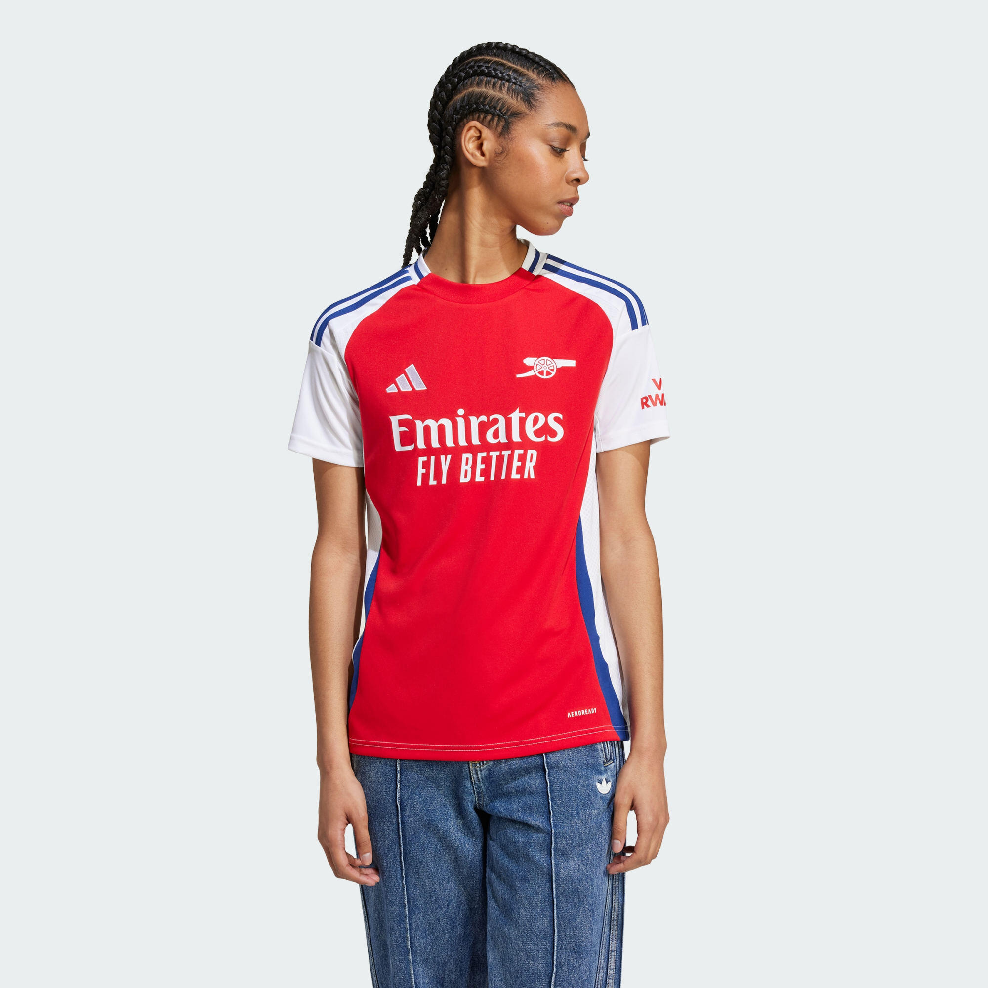 Adidas - Maillot Domicile Arsenal 24/25 - Maillot Manches Courtes - Blanc|rouge - 36 Xs - Decathlon