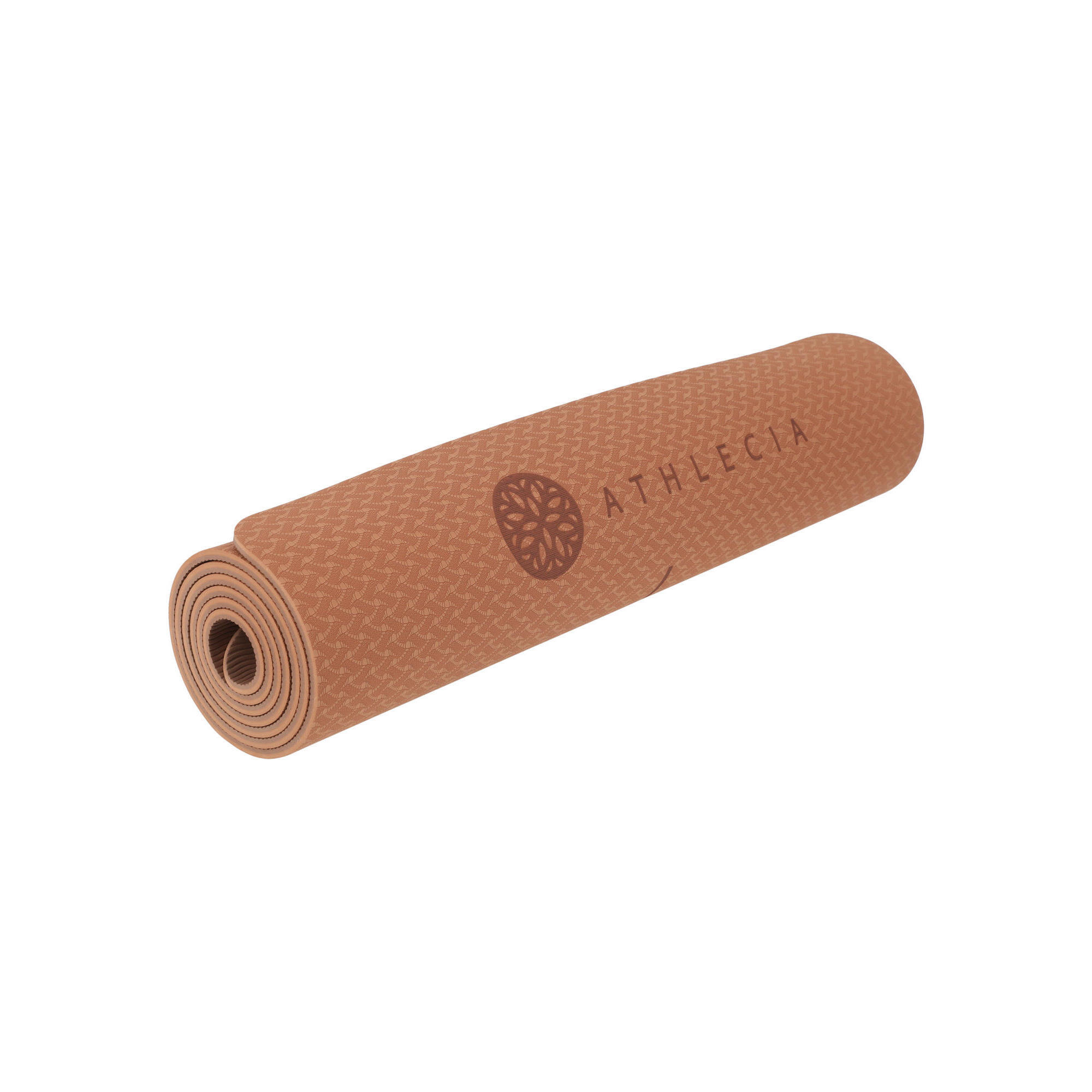 Endurance - Tapis De Yoga Athlecia Estell - Tapis De Yoga - Beige|kaki - 173 Cm - Decathlon