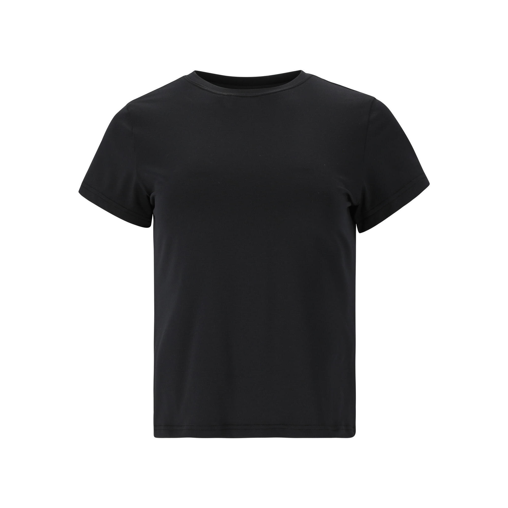 Endurance - Maillot Femme Athlecia Almi - T-shirt Manches Courtes - Noir - 40 M - Decathlon