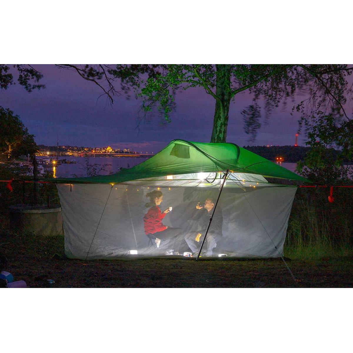 Tenda volante ad albero collegare doppia bolla maglia piccola Accessori 3/3