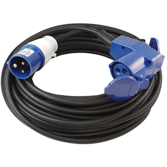 CEE Verlängerungskabel 230V Outdoor Camping Strom Kabel Winkelstecker 20 m