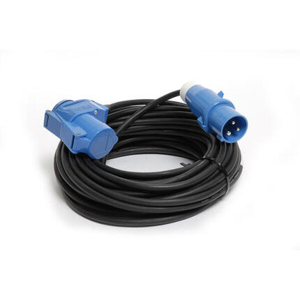 CEE Verlängerungskabel 230V Outdoor Camping Strom Kabel Winkelstecker 25 m