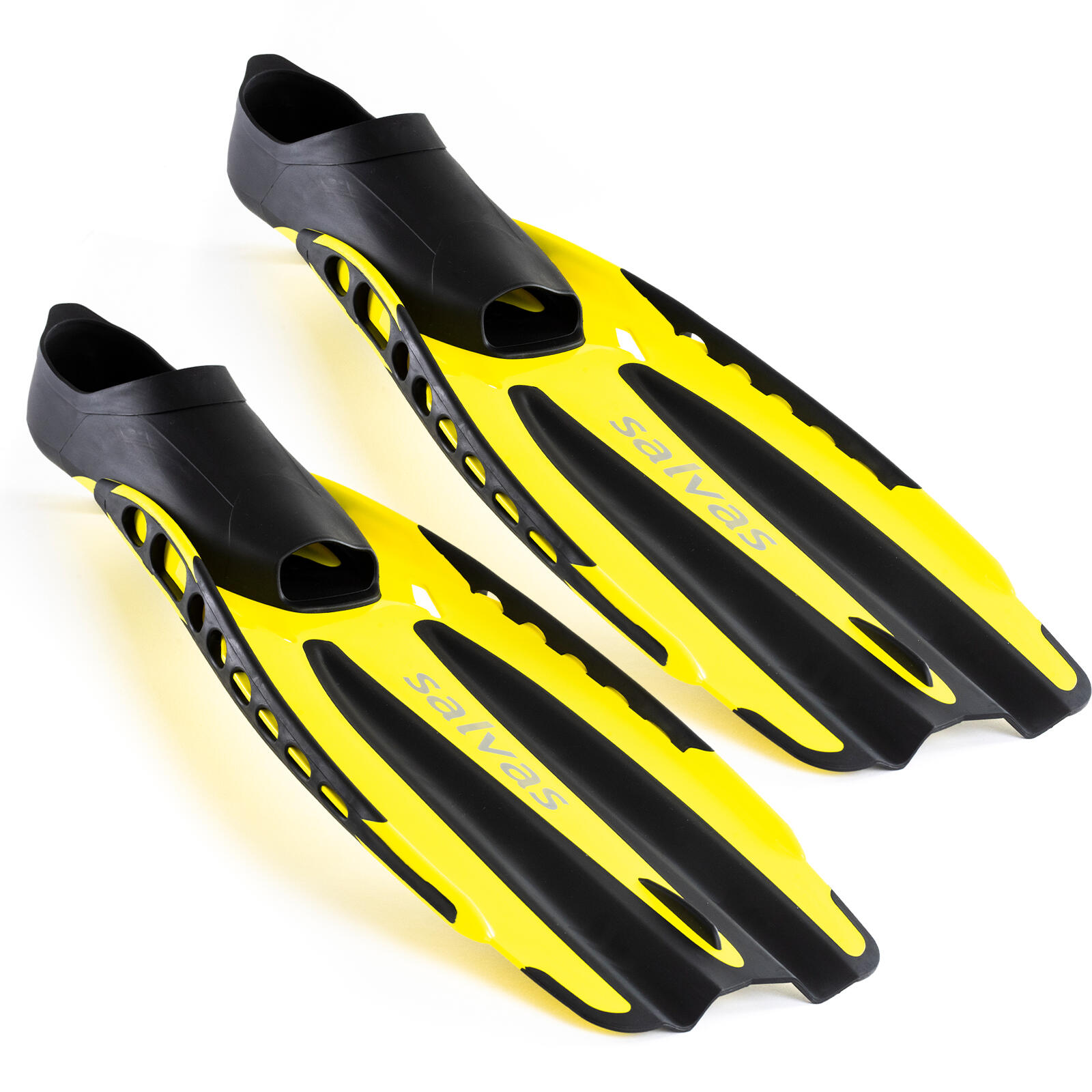 Salvas - Palme De Plongée Advance Plongeur Training Longue Tuba - Palmes - Jaune - 39/42 - Decathlon