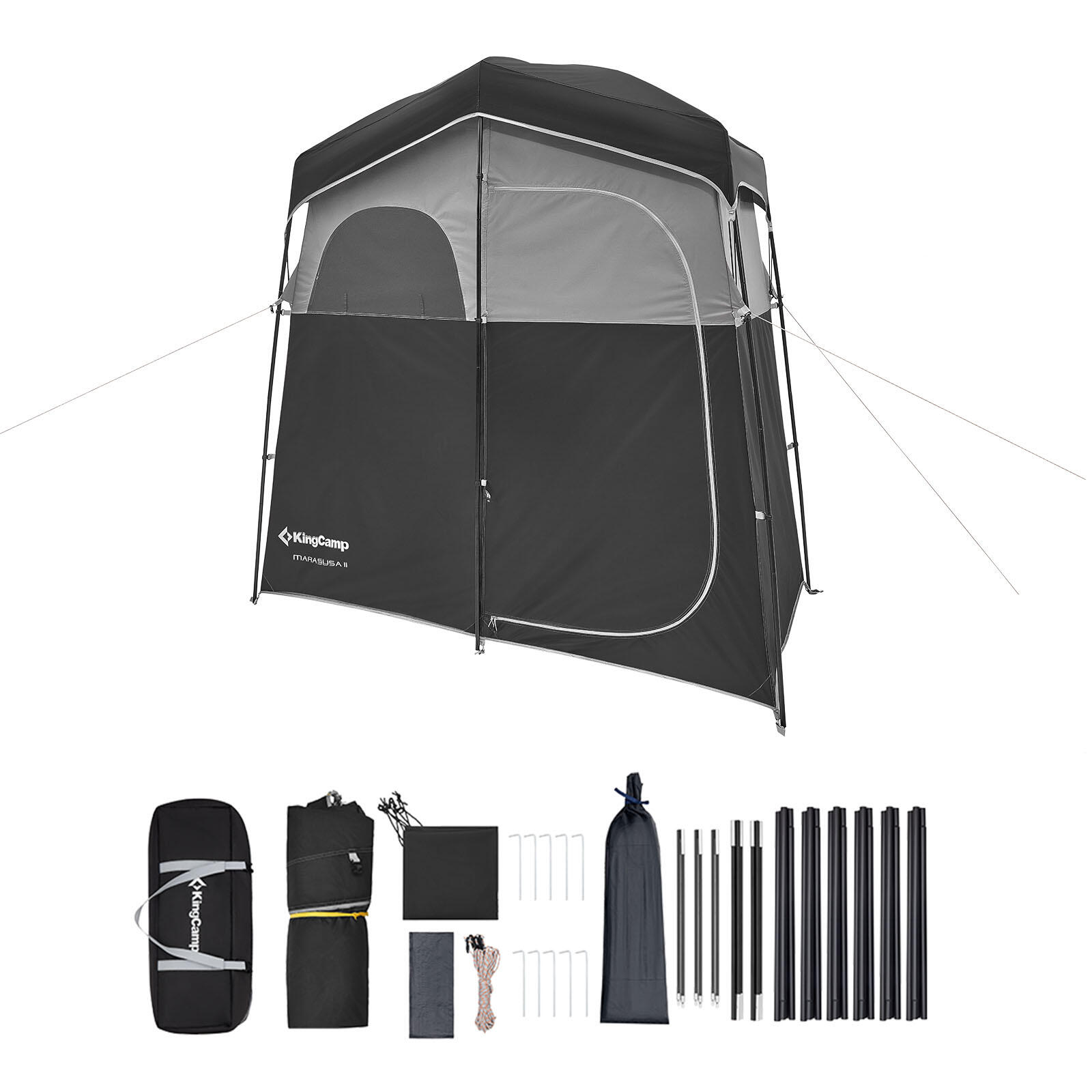 Marasusa II Douche Tent Camping Kleedkamer WC WC 2 Persoons 4/5