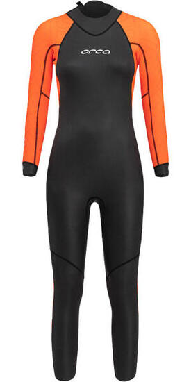 Freiwasser Neopren hohe Sichtbarkeit Damen - Vitalis Hi-Vis Wetsuit - orange