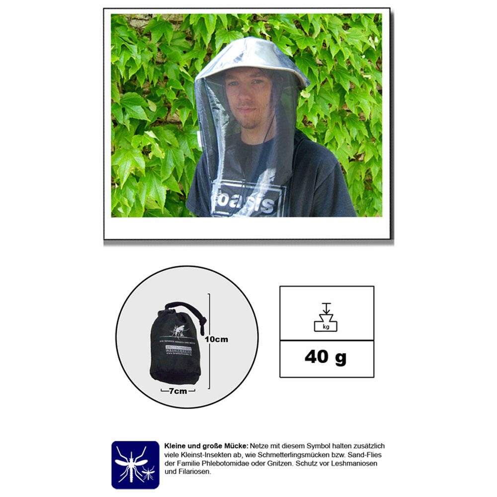 Head Neck Mosquito Net Veil Insect Protection Travel 4/7