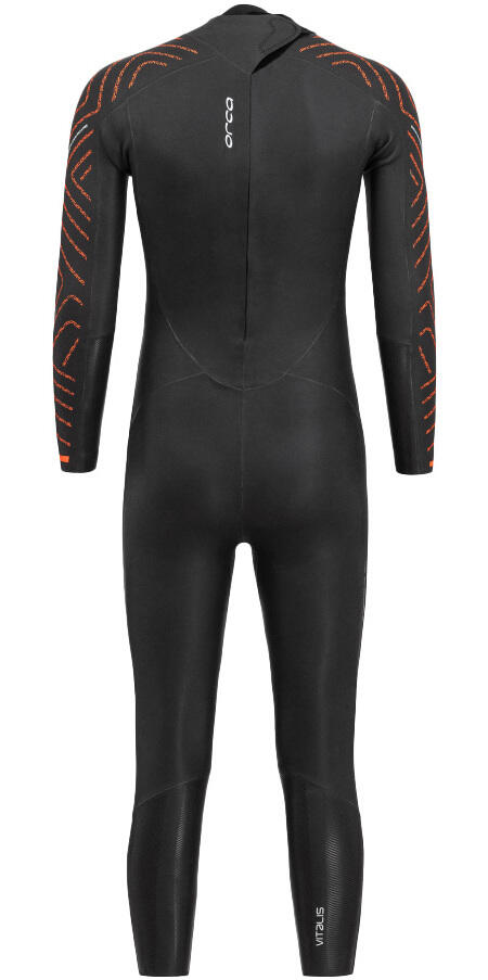 Freiwasserschwimmen Neoprenanzug flexibel thermo Herren - Vitalis TRN schwarz 2/7
