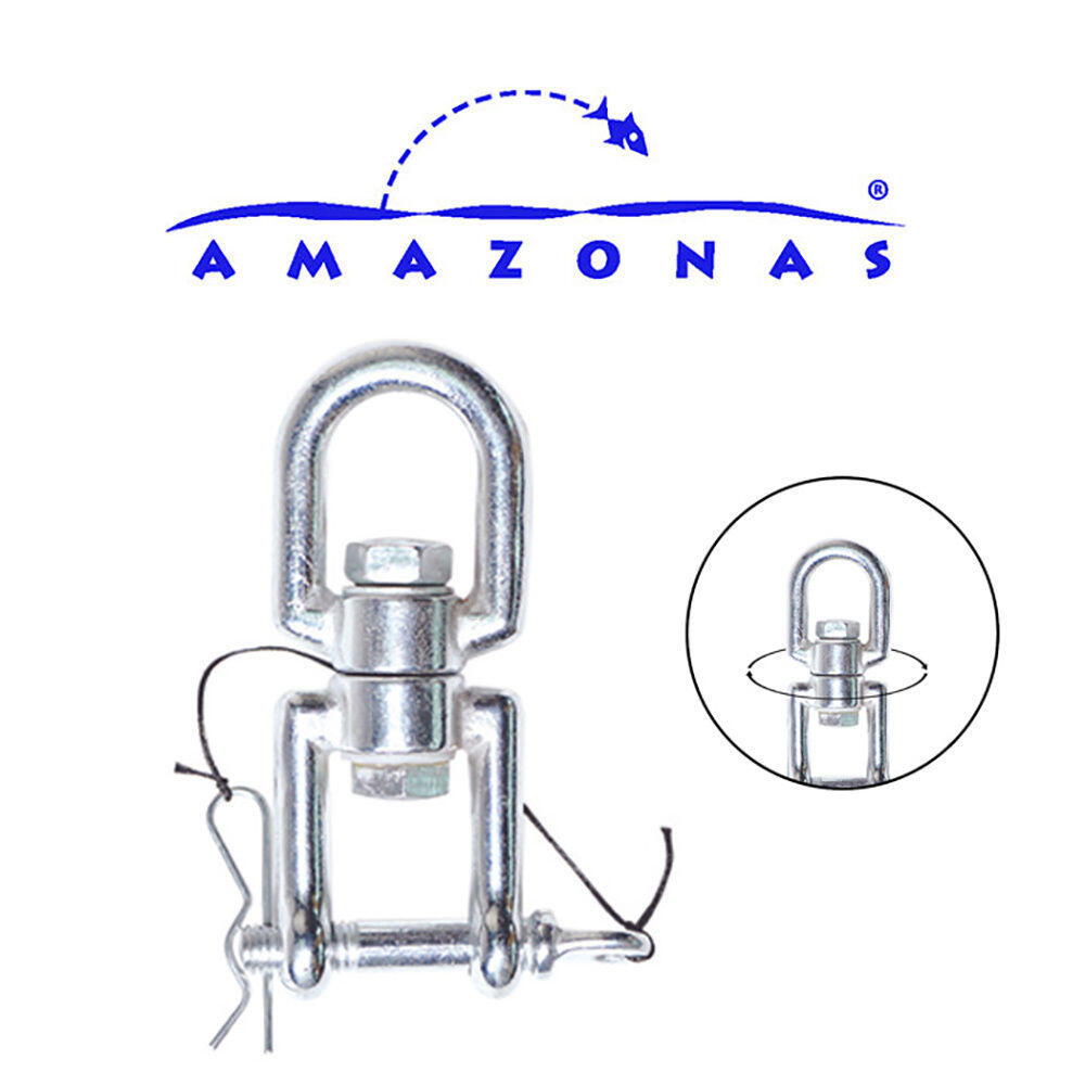 Amazonas - Swivel Fixation Pour Hamacs Suspension Au Plafond Émerillon - Fixation Hamac - Gris - Taille Unique - Decathlon