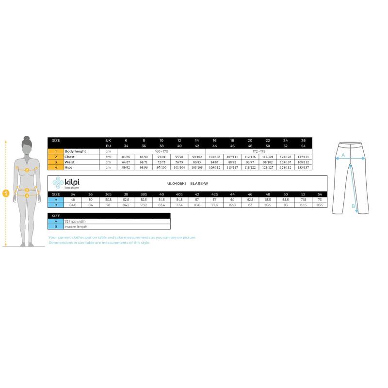 Pantalon de ski pour femme Kilpi ELARE-W