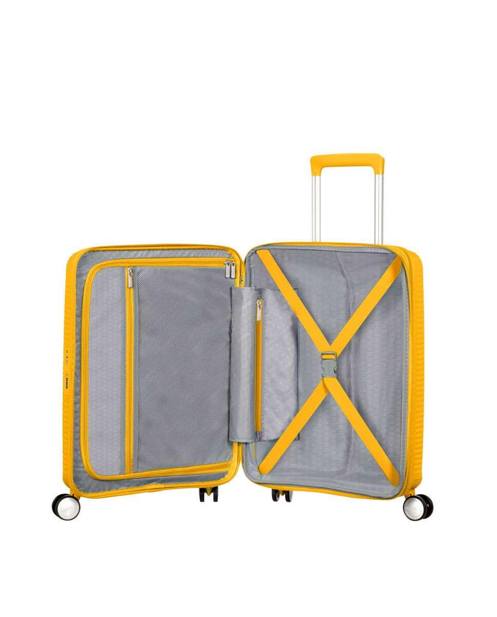 Mala de cabine Soundbox 55cm 4 rodas expansível TSA 2/6