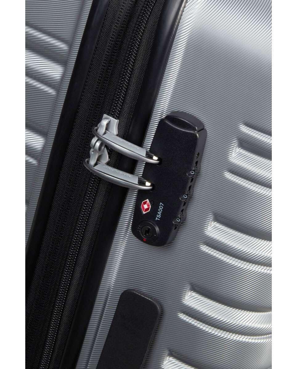 Maleta Gris American Tourister Flashline 78cm Sky Silver Resistente 3/5