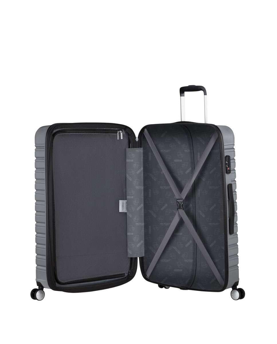 Maleta Gris American Tourister Flashline 78cm Sky Silver Resistente 2/5