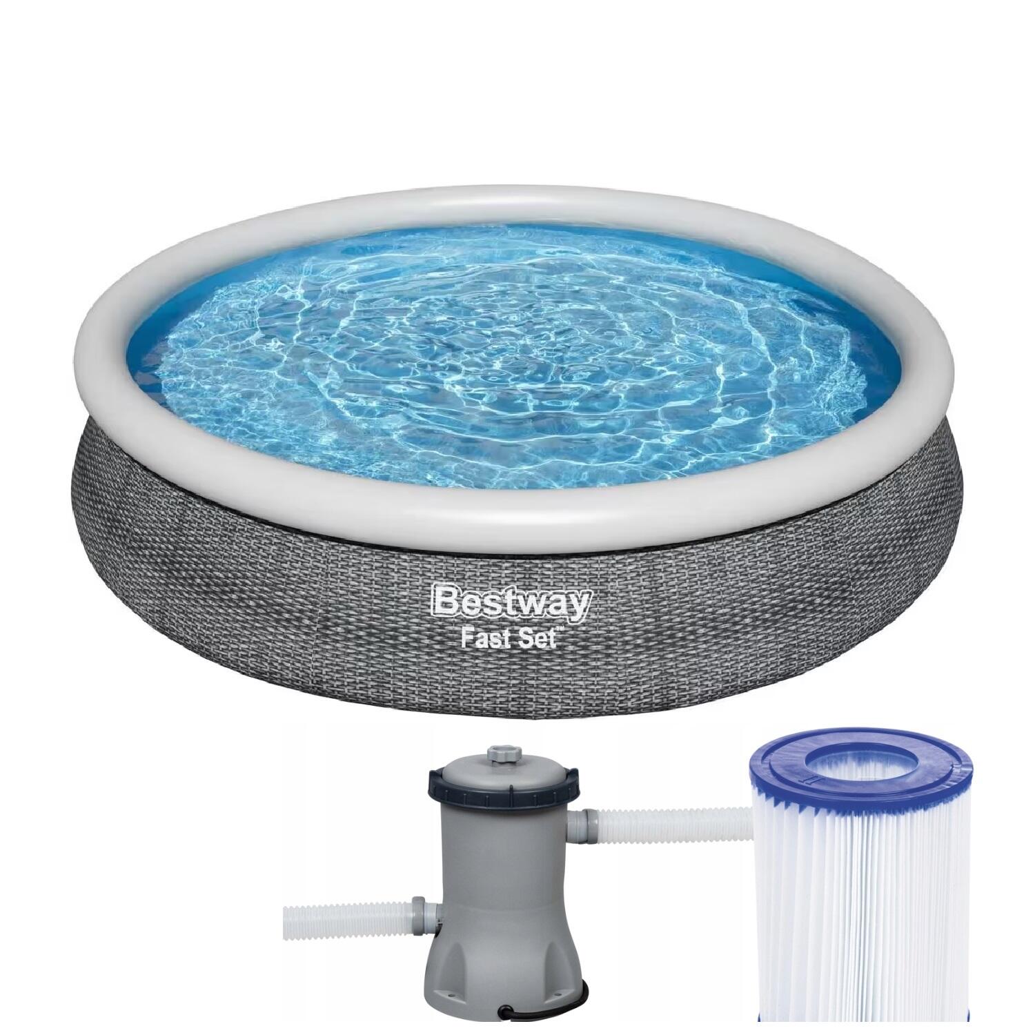 BESTWAY Bestway Swimming Pool Fast Set 15' x 33"