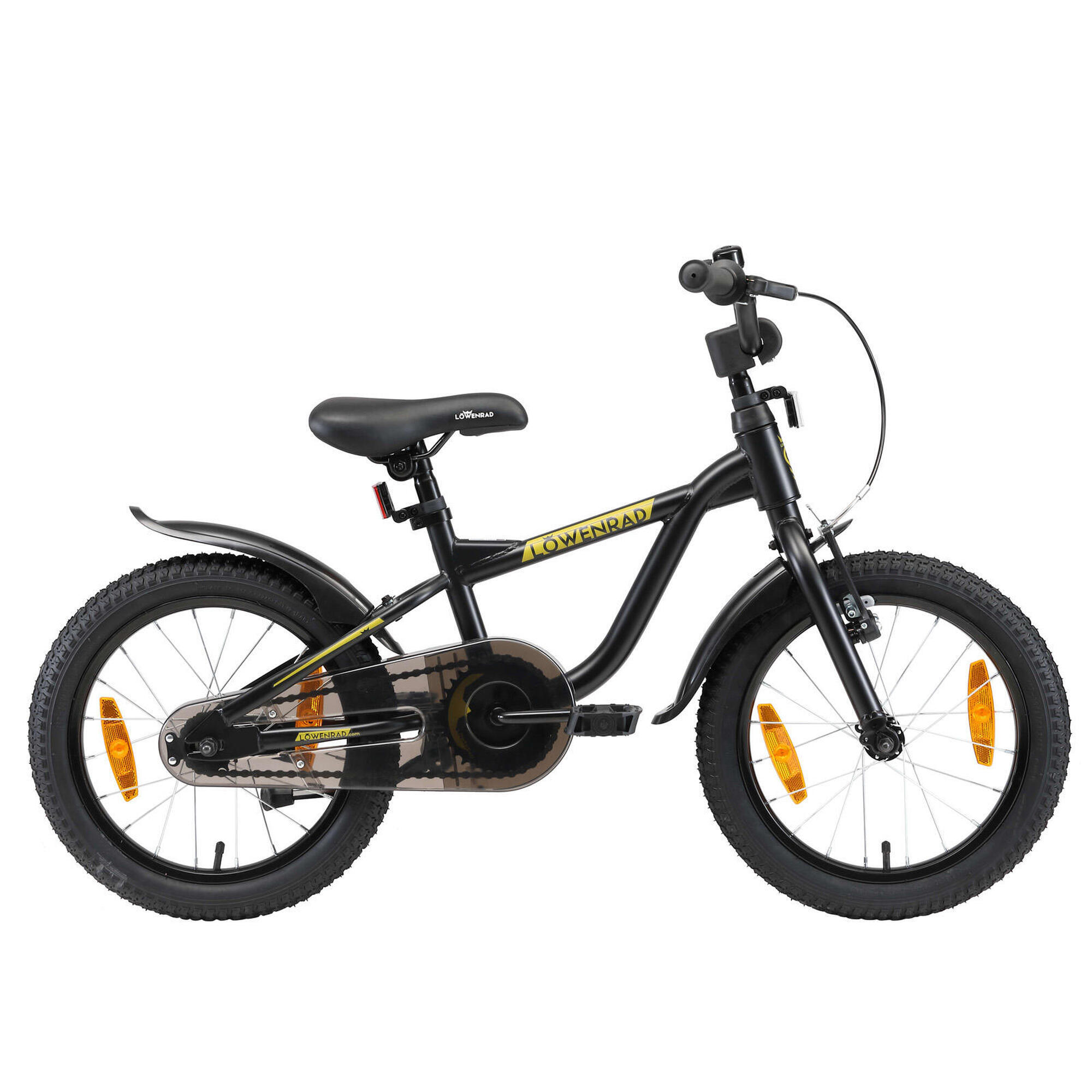 Löwenrad - Vélo Enfant 16 Pouces À Partir De 4 - 6 Ans, Vtc Sport - Vélo Enfant - Noir - 16" - Decathlon