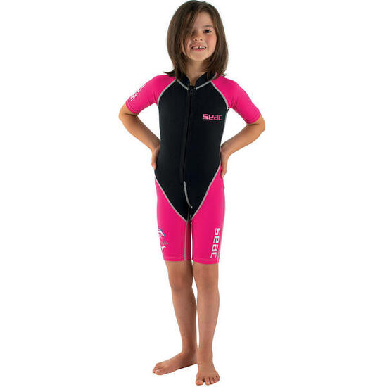 Seac Children's Wetsuit Shorty Dolphin Pink