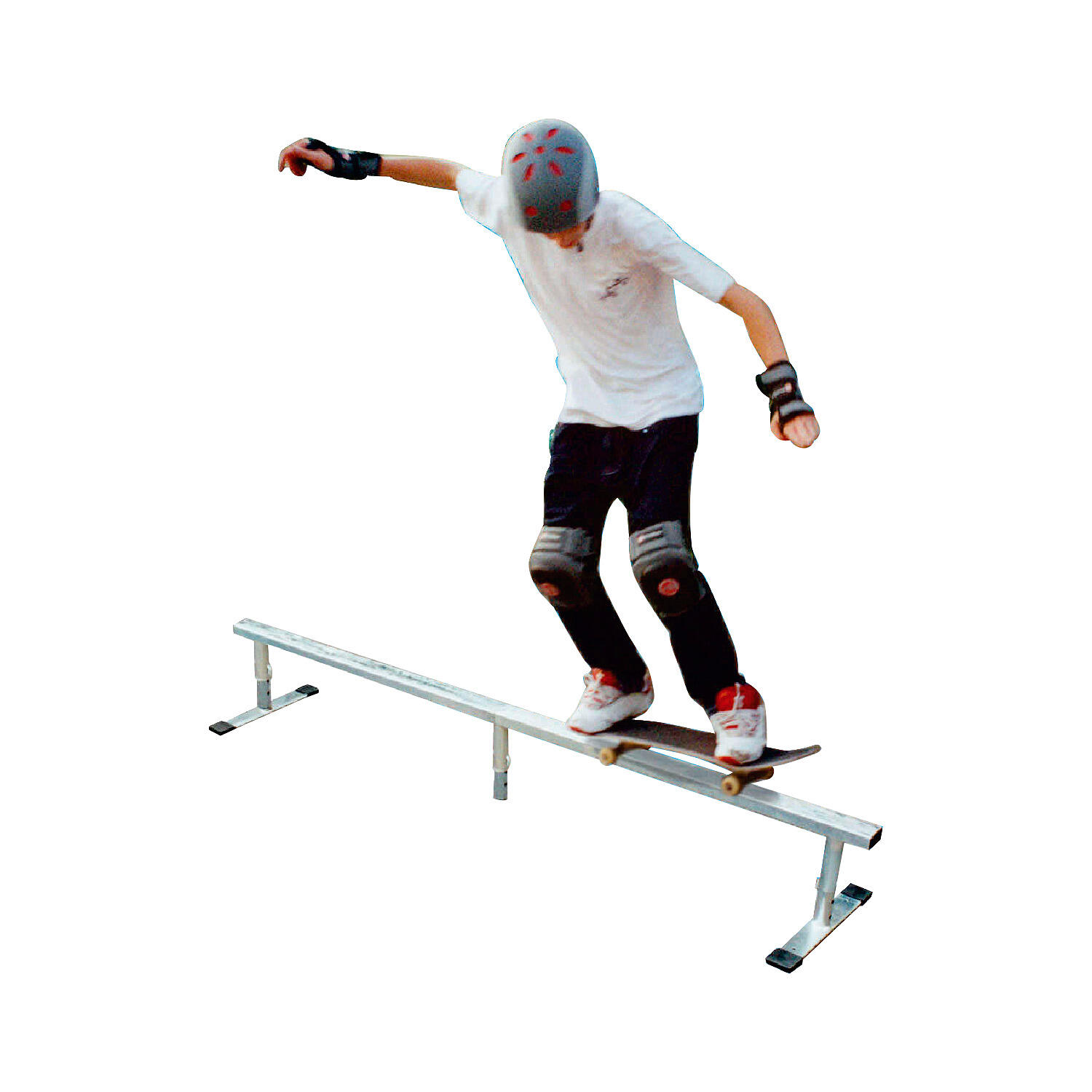 Urban Street Ramps flatbar gravel rail 185 cm silver 2/3