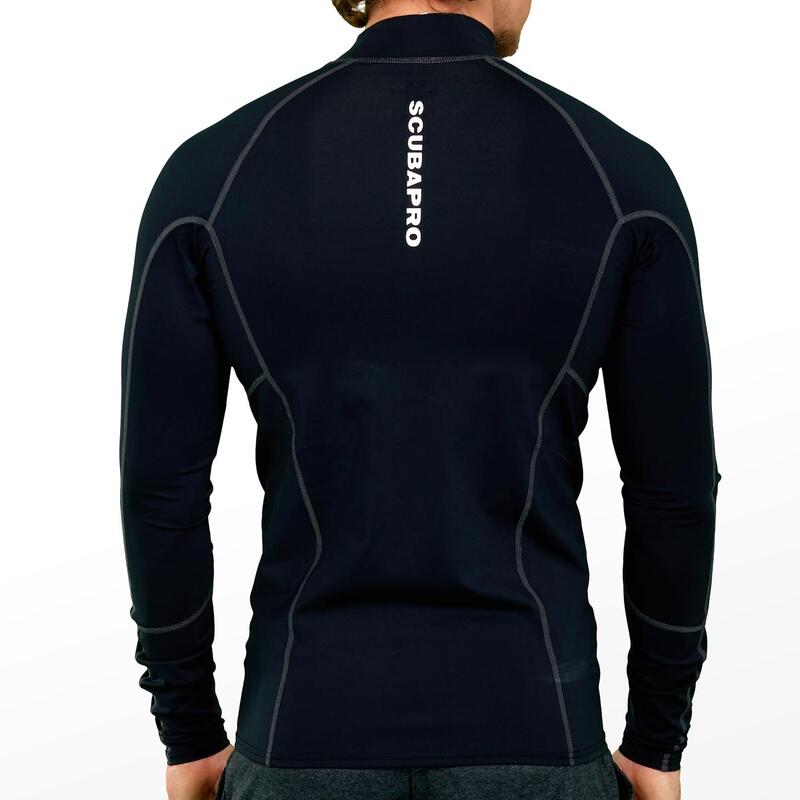 Tricou lung Scubapro - T-FLEX BLACK, Barbati, M